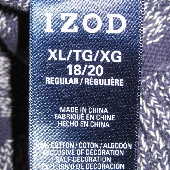 Izod Blue Striped Kids Sweater sz XL boys - Picture 9 of 10